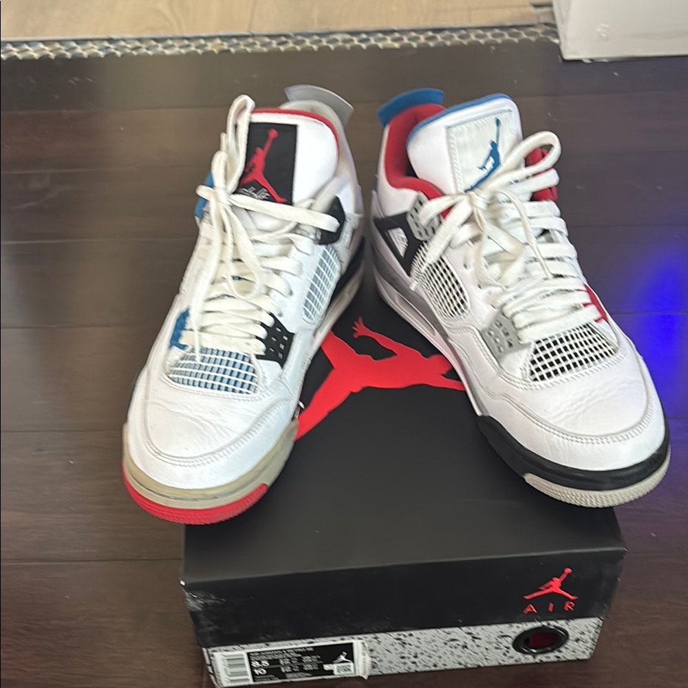 Jordan Athletic Shoes - White, Red, Blue, Black